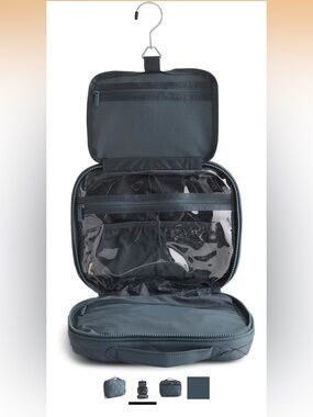 Vera Bradley quilted featherweight toiletry bag (dark slate) NWT